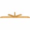 Ekena Millwork Saratoga Rough Sawn Timber Gable Bracket, Western Red Cedar, 108"W x 27"H x 4"D x 4"F, 6/12 Pitch GBW108X27X0404SAR00RWR - alternate 4